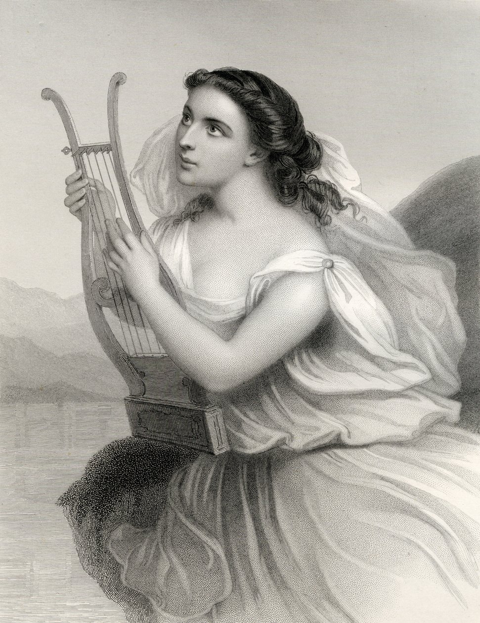 Sappho, illustrasjon fra 