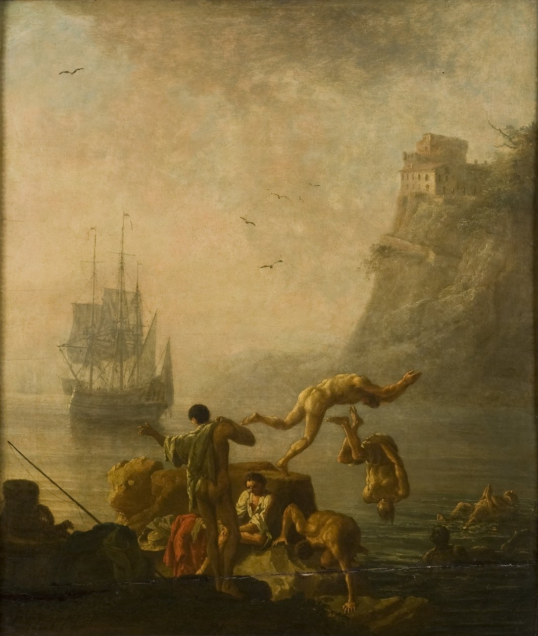 Badende menn av Pierre Jacques Volaire