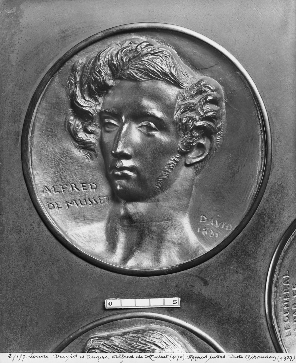 Alfred de Musset, 1831 (bronse) av Pierre Jean David d