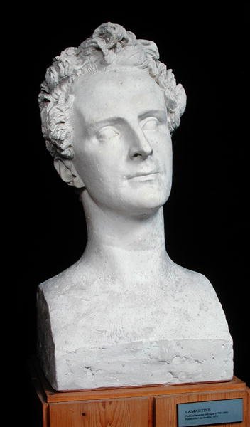 Byste av Alphonse de Lamartine (1792-1869) 1829 (gips) av Pierre Jean David dAngers
