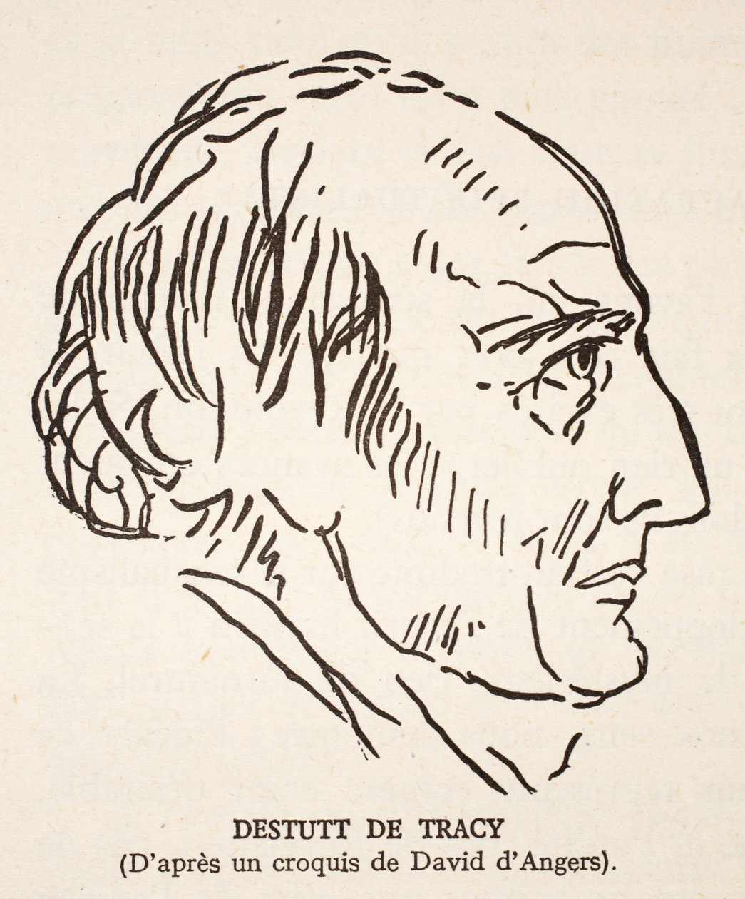 Destutt av Tracy av Pierre Jean David d