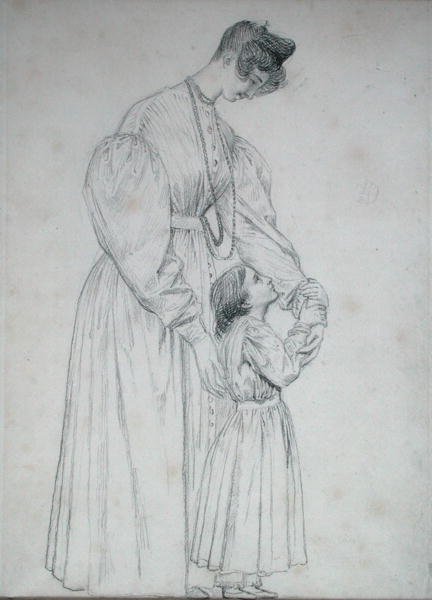 Madame de Gisors og hennes datter, 1827 av Pierre Jean David dAngers