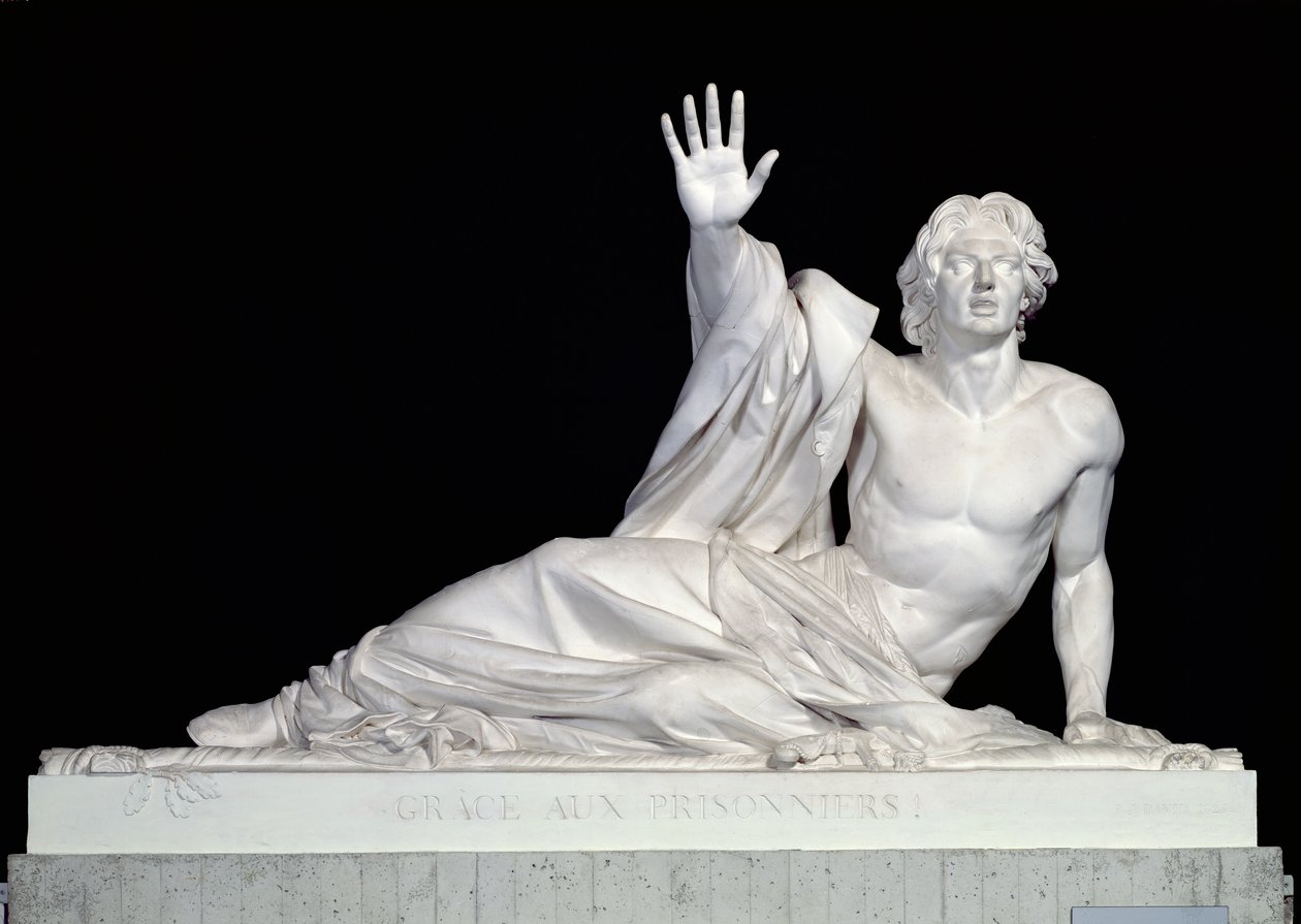 Monument til minnet om Charles-Artus de Bonchamps (1759-93) 1825 (gips) av Pierre Jean David d