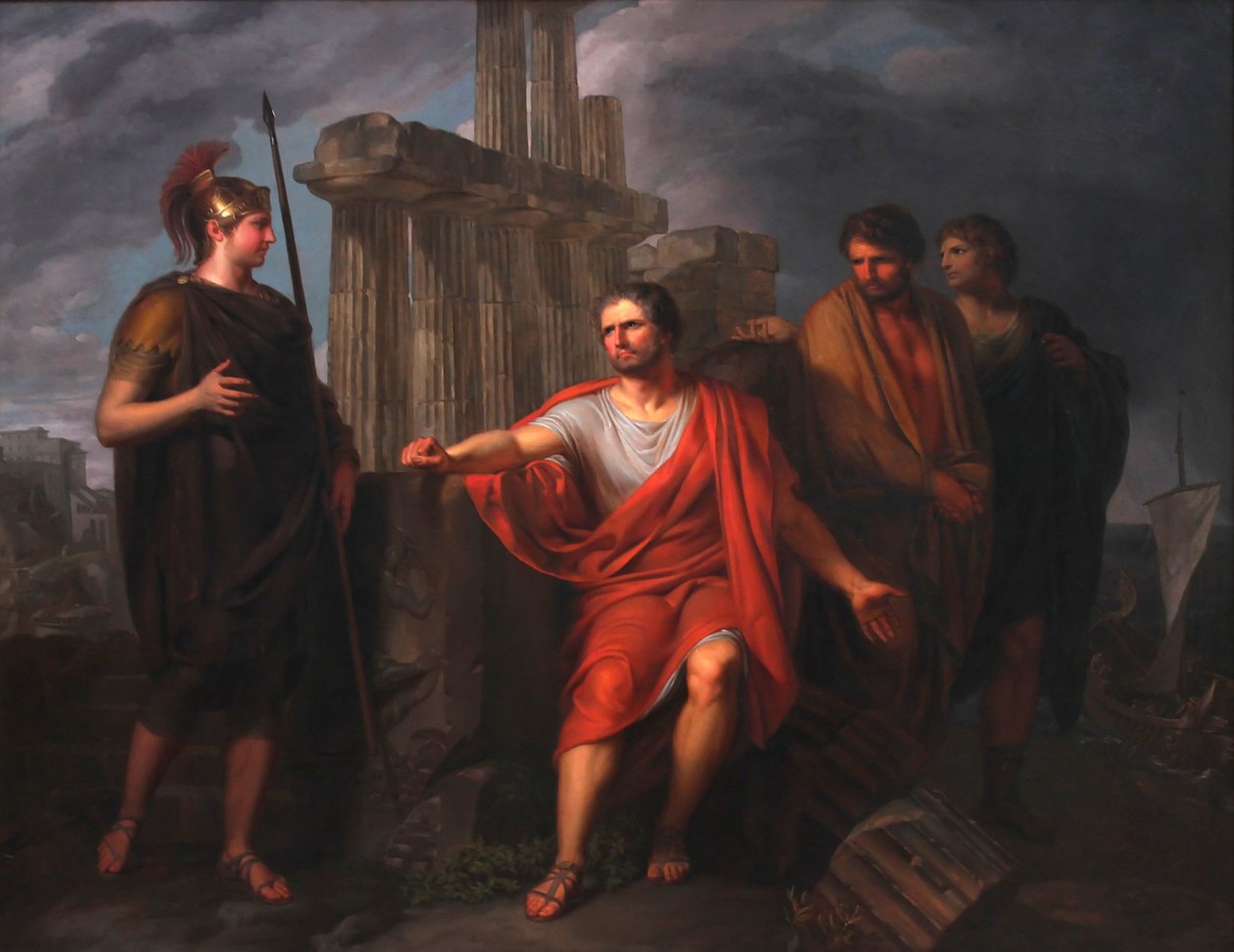 Marius satt på ruinene av Kartago av Pierre Joseph François