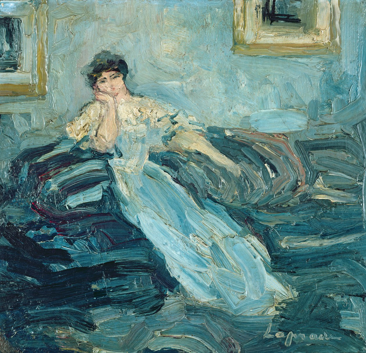 Kvinne i et indre, ca. 1909 av Pierre Laprade