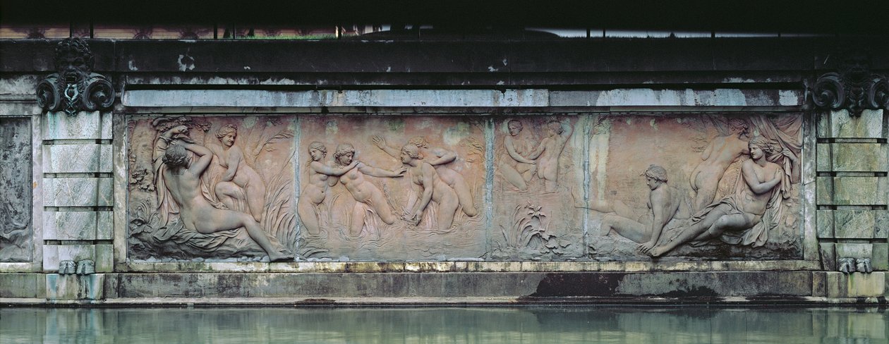 Badenymfer, relieff fra Bain des Nymphes, en del av Allee D