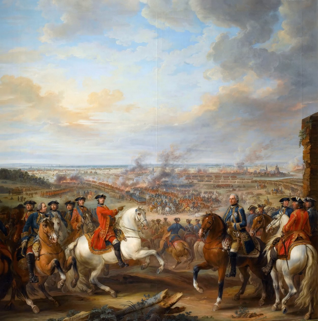 Slaget ved Fontenoy, 11. mai 1745 av Pierre Lenfant