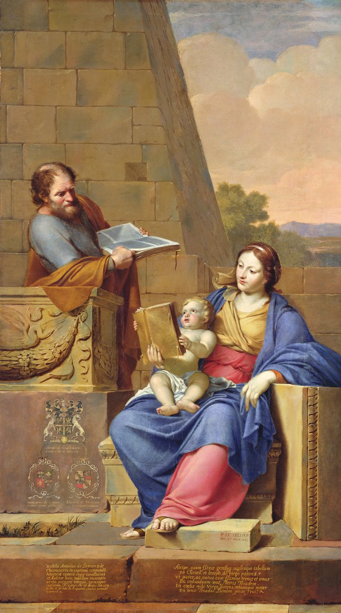 Hvil på flukten til Egypt, 1658 av Pierre Letellier