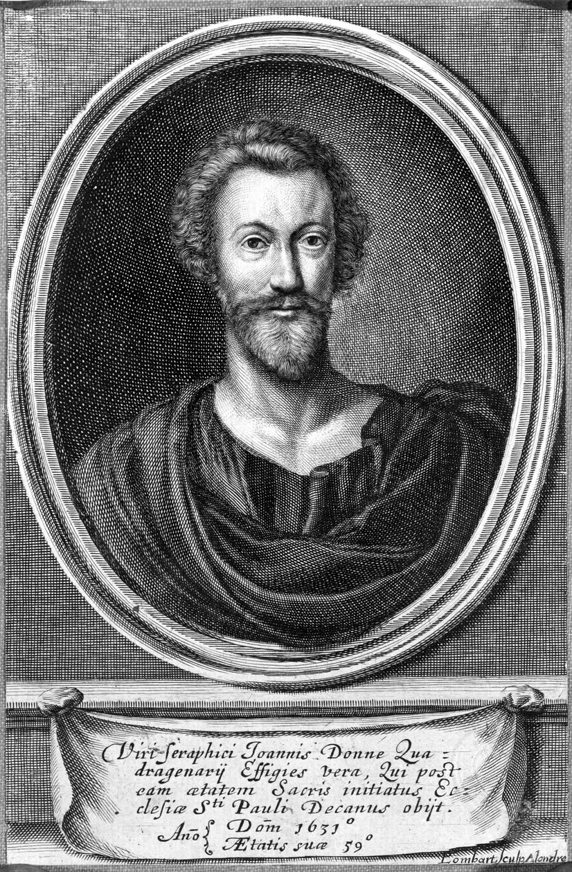 John Donne, ca. 1633 av Pierre Lombard or Lombart
