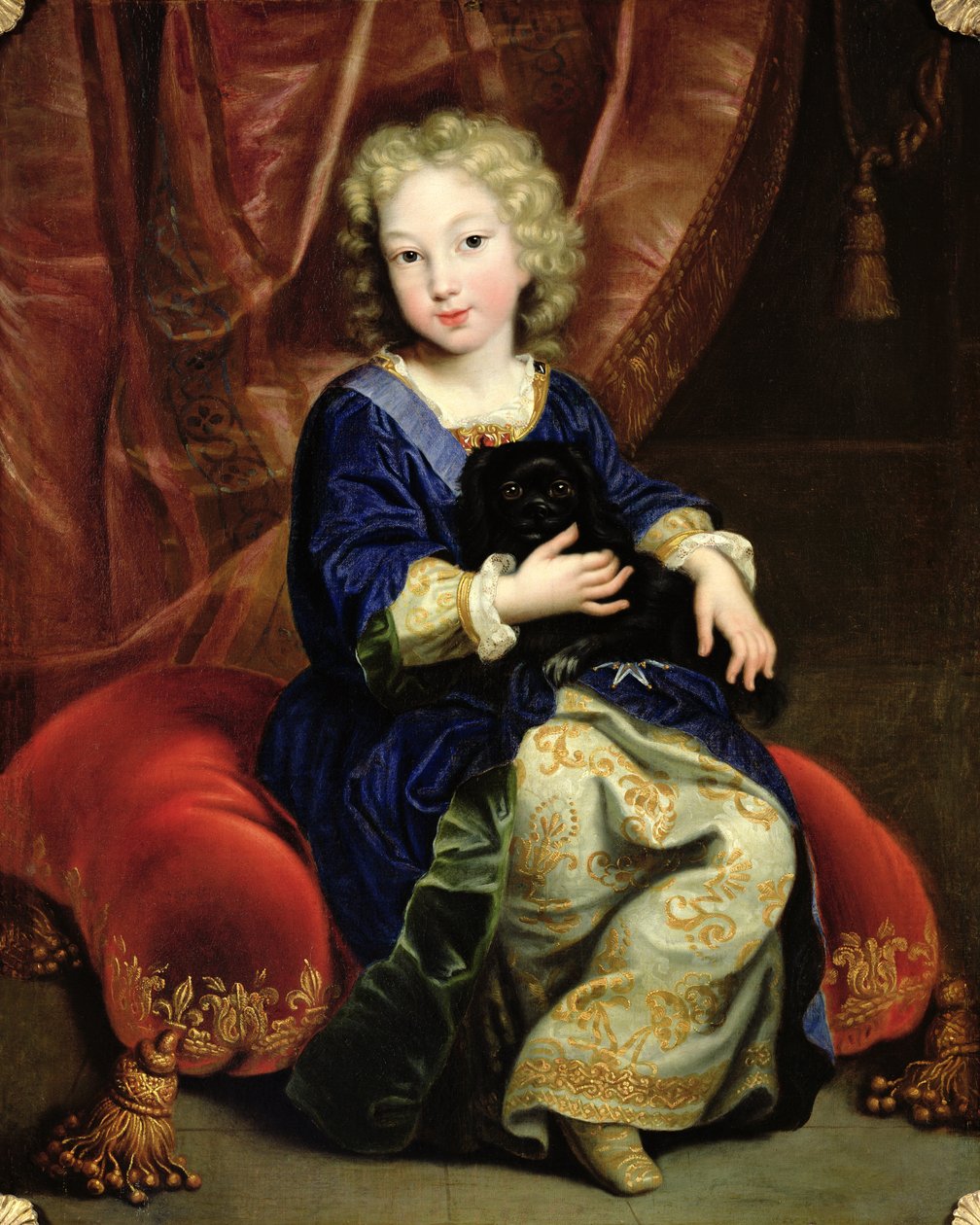 Portrett av Philippe de France (1683-1746) fremtidig kong Filip V av Spania, 1686 av Pierre Mignard