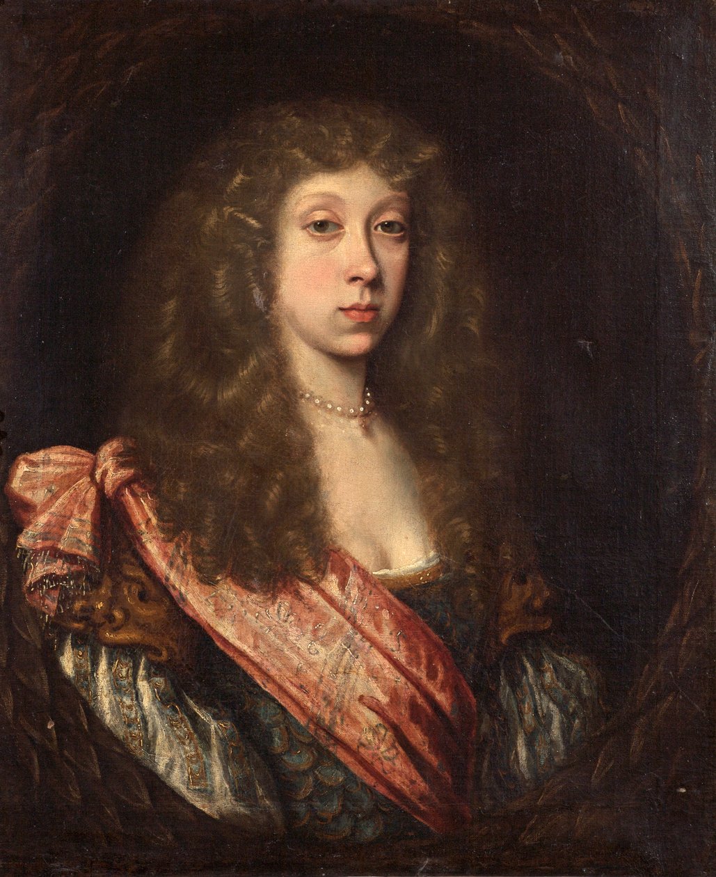 Ukjent dame i maskedrakt, ca. 1670 av Pierre Mignard