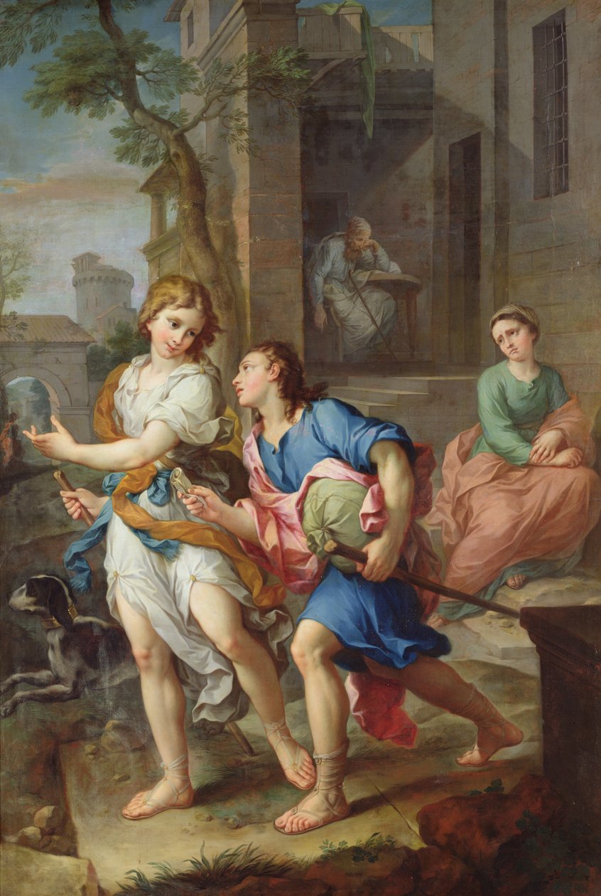 Den unge Tobias avgang, 1733 av Pierre Parrocel