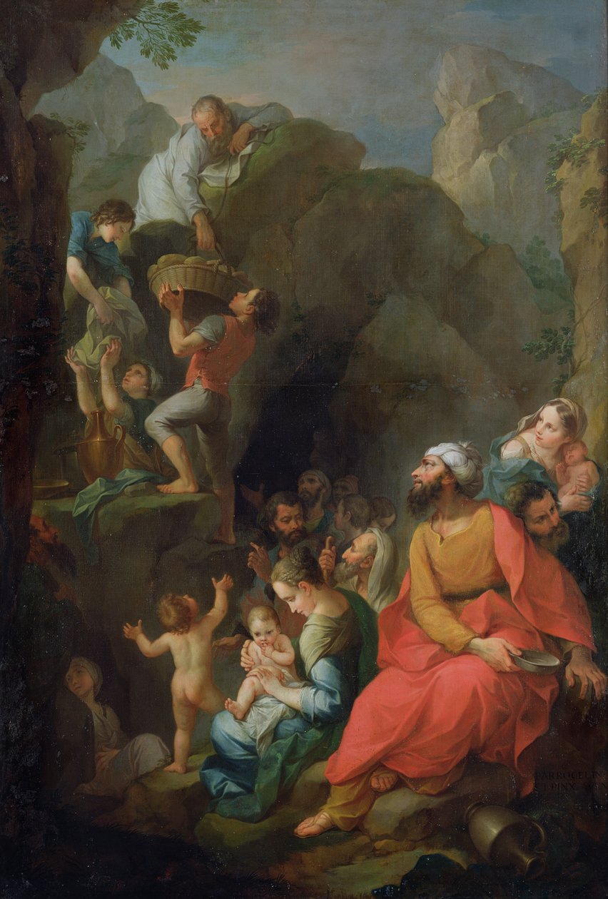 Tobit rømte fangenskap med sine følgesvenner, 1733 av Pierre Parrocel