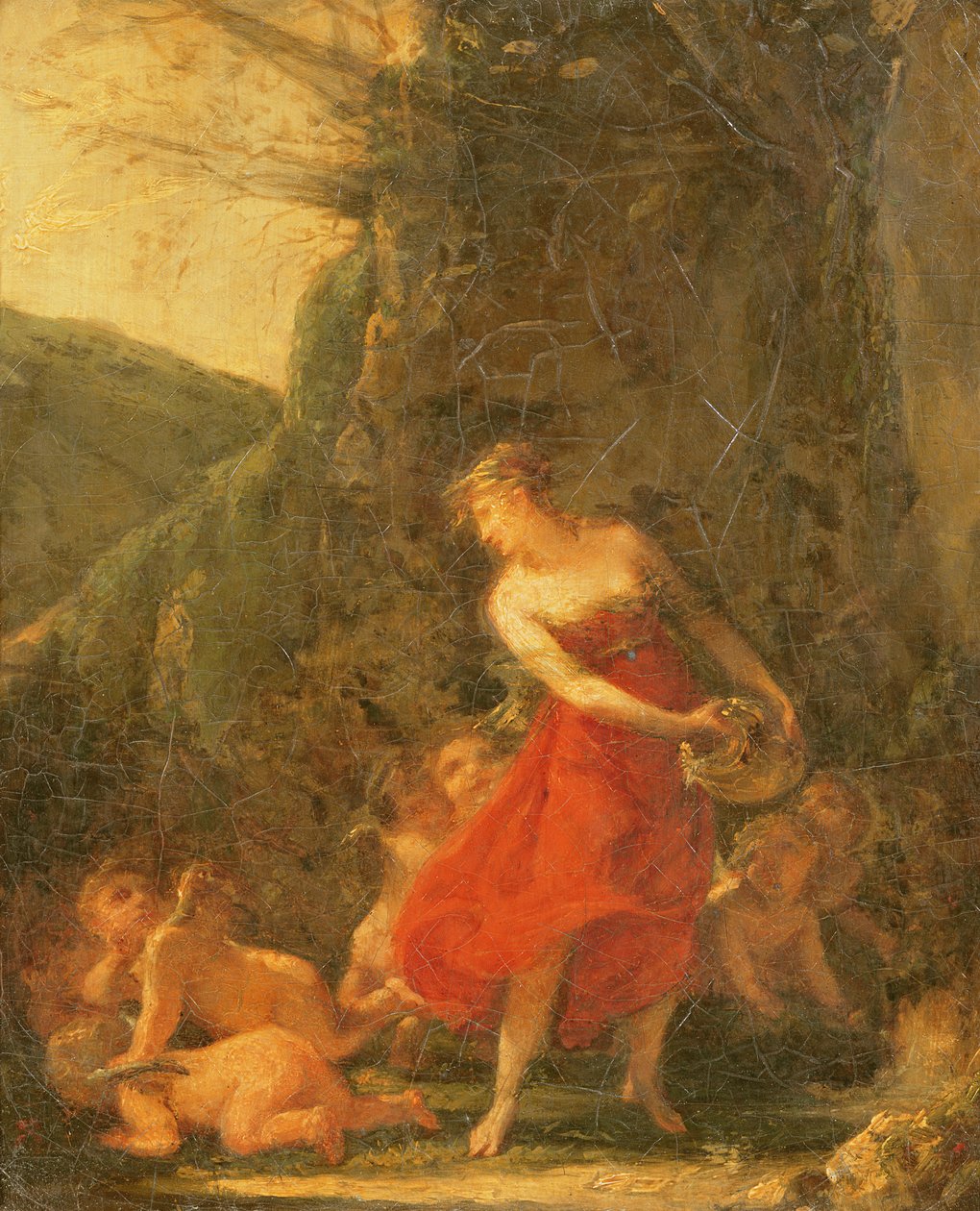 Ung Naiad kilt av amorinene av Pierre Paul Prudhon