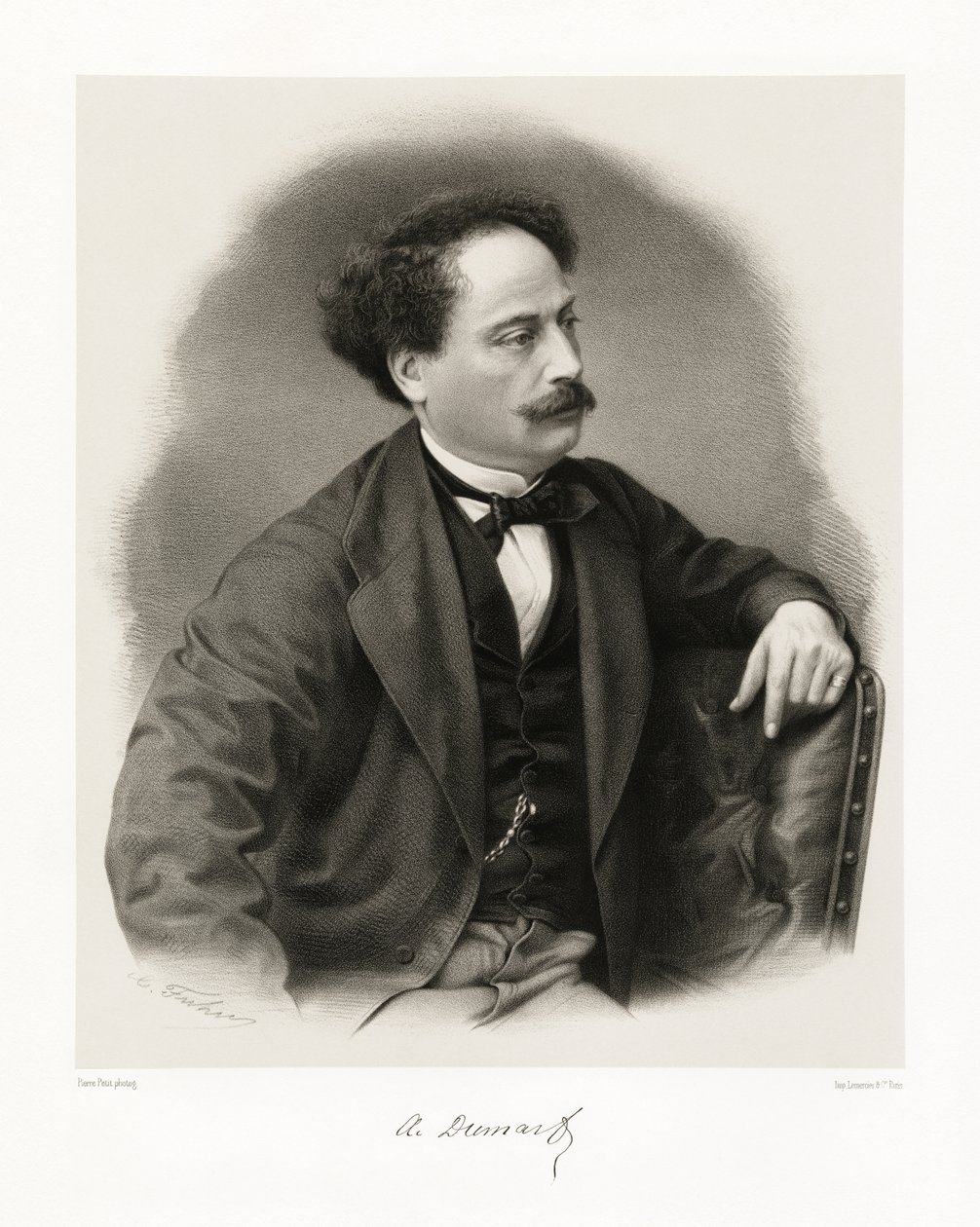 Alexandre Dumas, 1865-66 av Pierre Petit