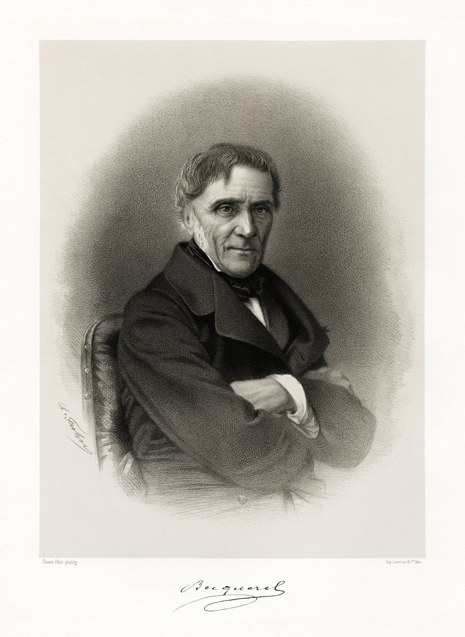 Antoine César Becquerel, 1865-66 av Pierre Petit