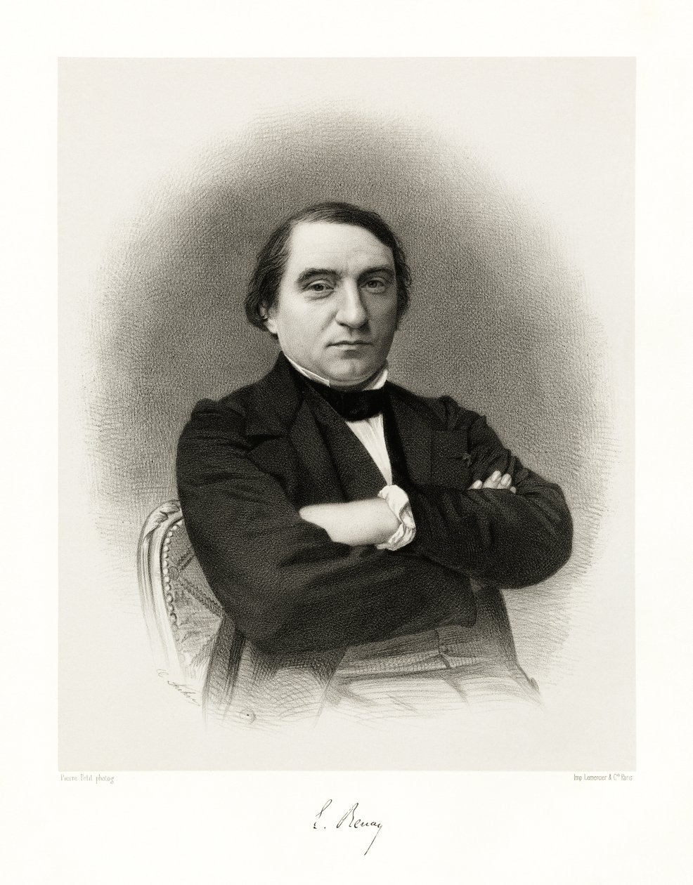 Ernest Renan, 1865-66 av Pierre Petit