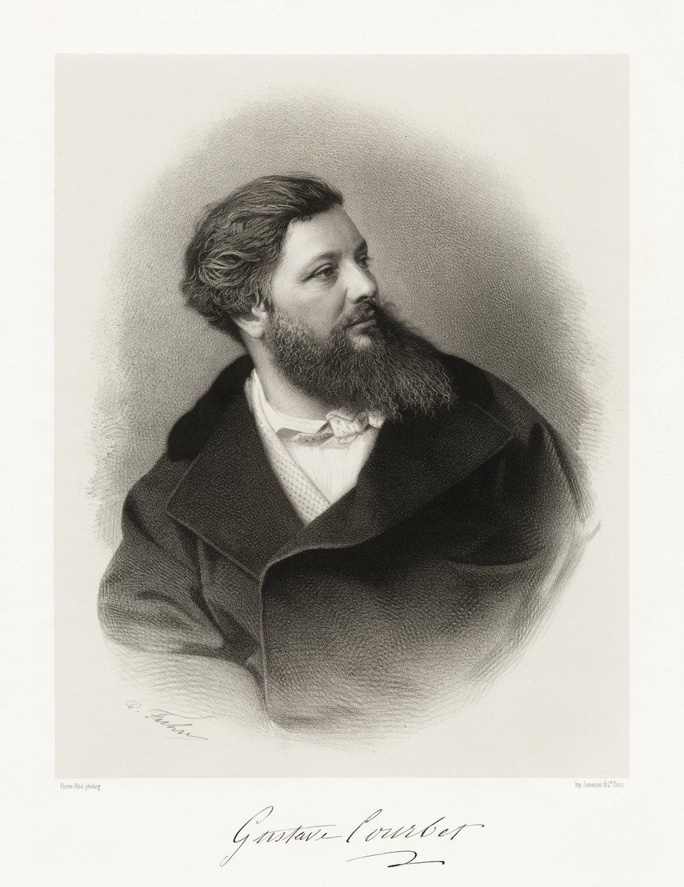 Gustave Courbet, 1865-66 av Pierre Petit