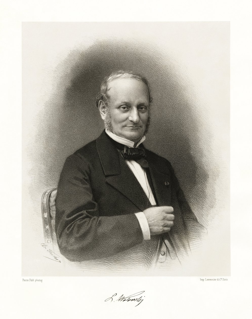 Louis François Michel Raymond Wolowski, 1865-66 av Pierre Petit