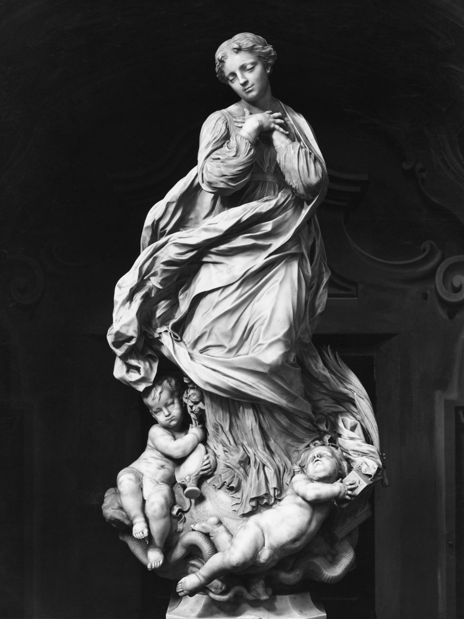 Ulastelig unnfangelse, ca. 1665 av Pierre Puget