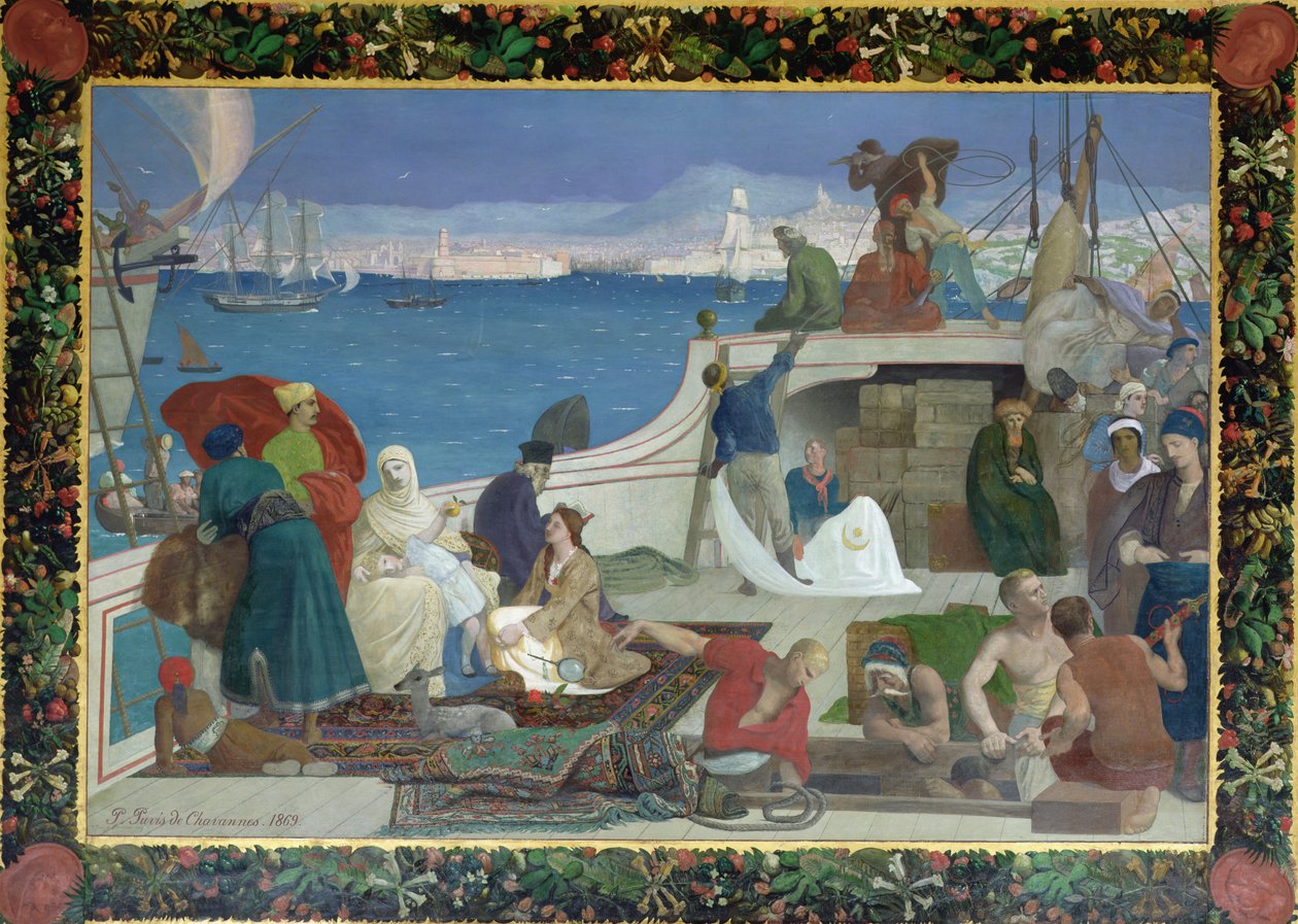 Marseille, Porten til Orienten, 1869 av Pierre Puvis de Chavannes