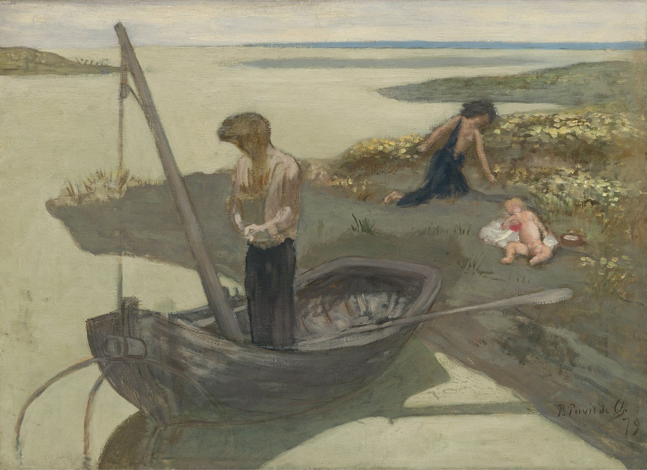 Skisse for "Den stakkars fiskeren" av Pierre Puvis de Chavannes