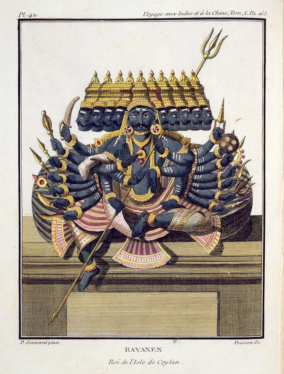 Ravana, demonkonge av Ceylon, fra 