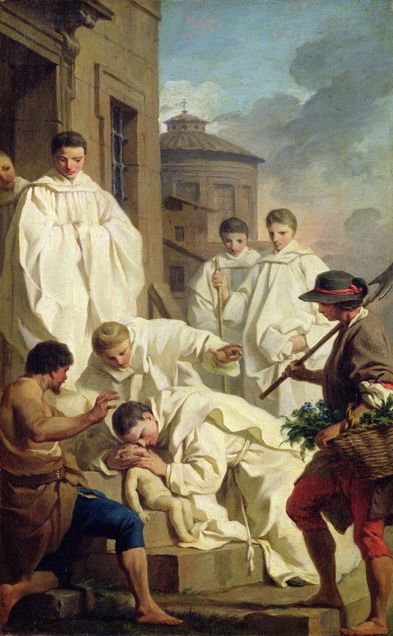 Studie for St. Benedict Resuscitating a Child av Pierre Subleyras