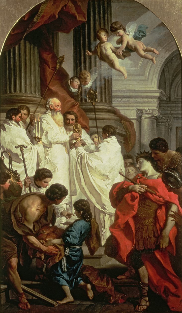 Den hellige basilikumsmesse, 1743-7 av Pierre Subleyras