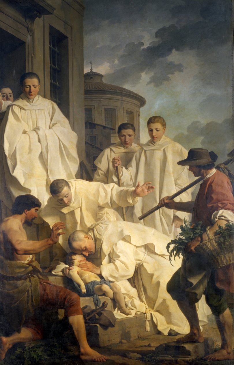 Miraklet til St. Benedikt, 1744 av Pierre Subleyras
