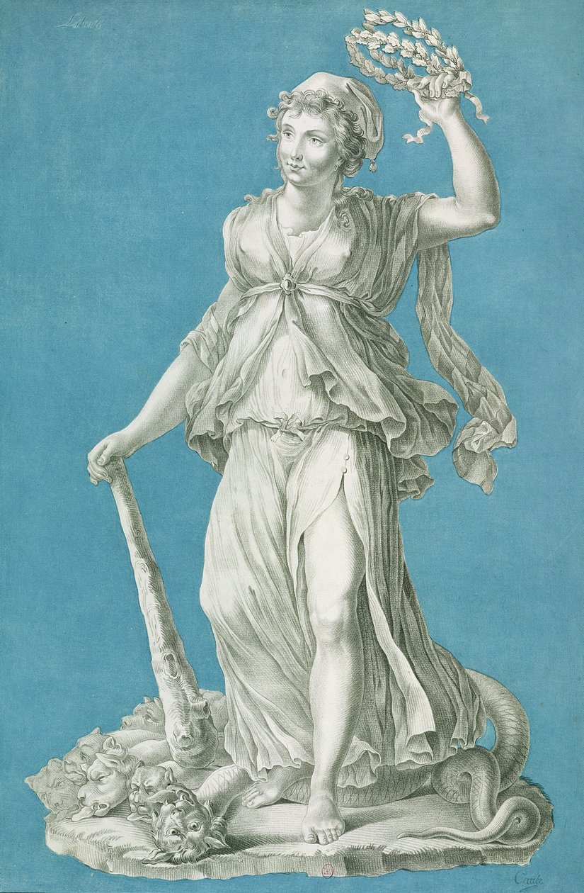 Liberty, ca. 1793 av Pierre Thomas Le Clerc