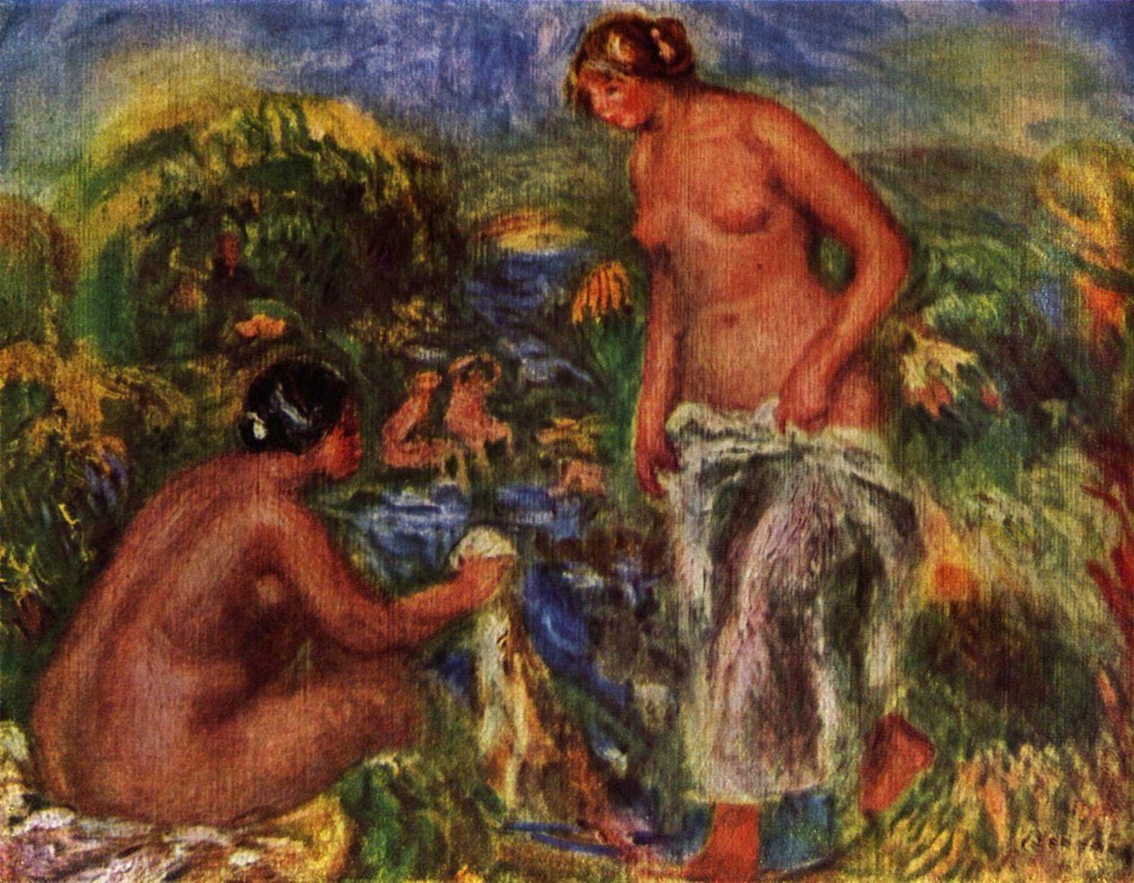 Badende kvinner av Pierre Auguste Renoir