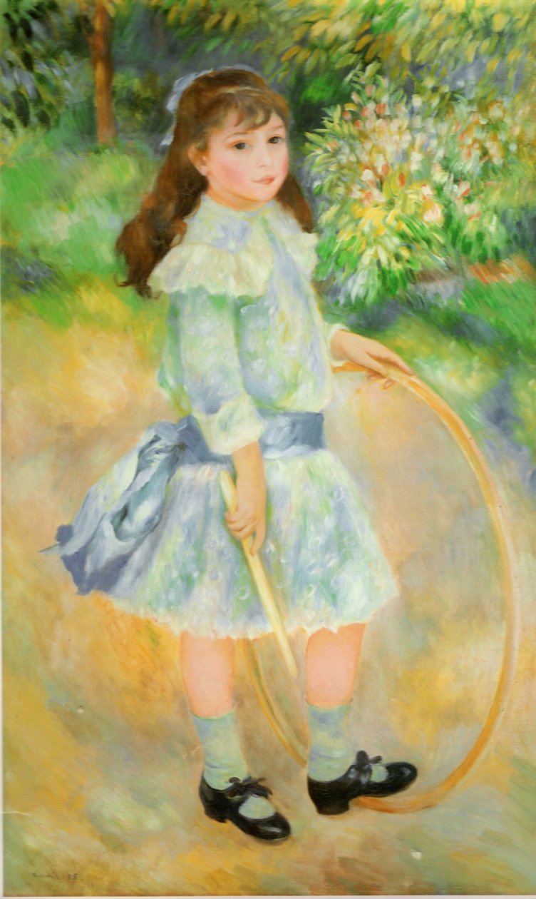 Jente med bøyleEspanol: Nina con aron av Pierre Auguste Renoir