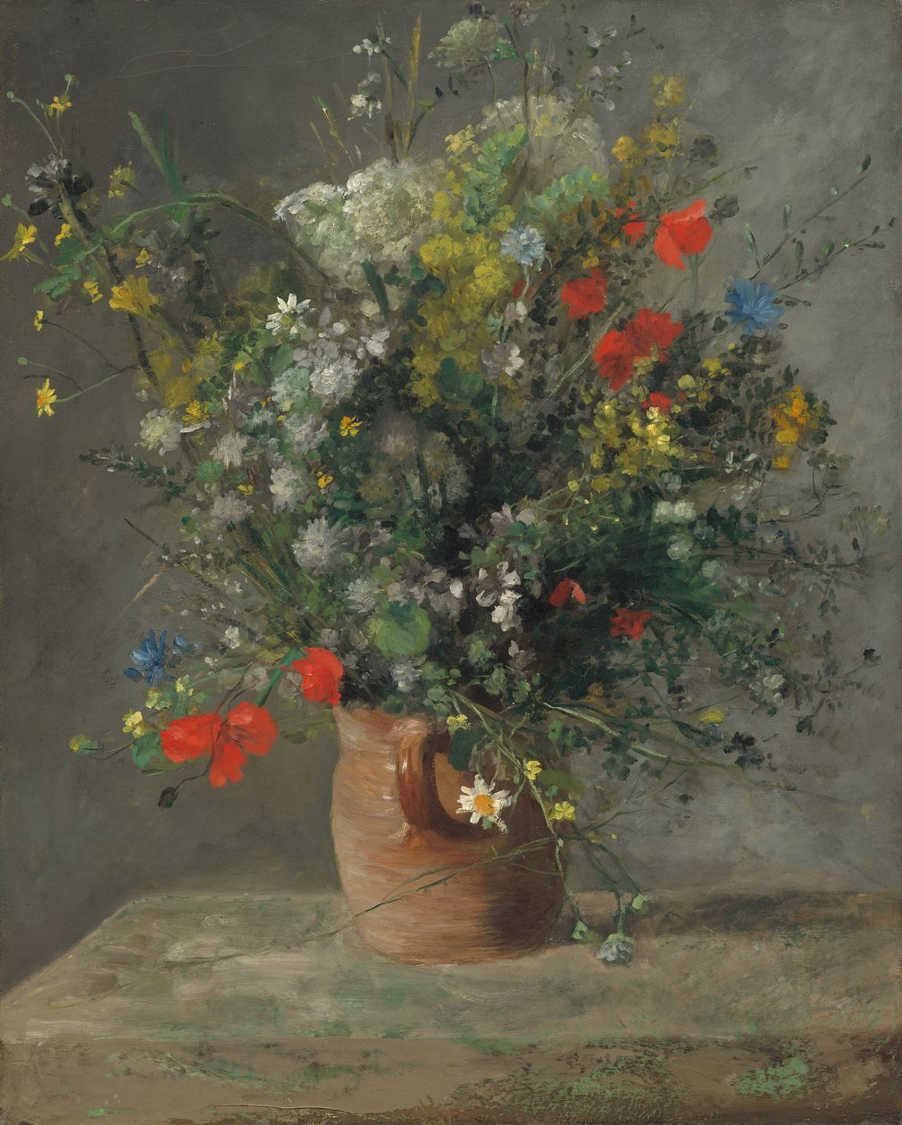 Blomster i en vase av Pierre Auguste Renoir