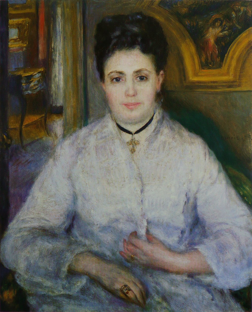 Madame Victor Chocquet av Pierre Auguste Renoir