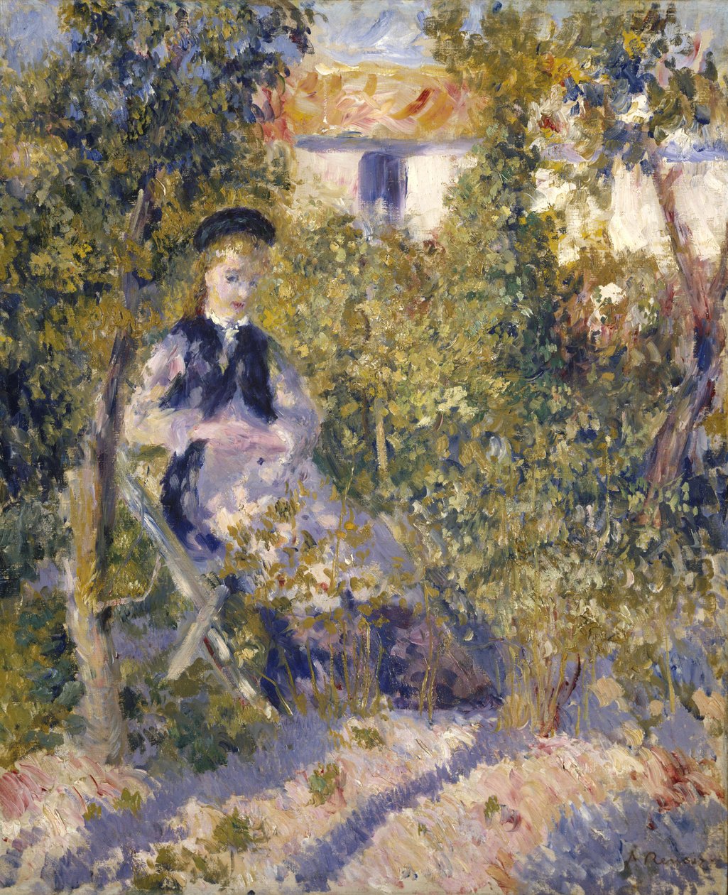 Nini i hagen (Nini Lopez) av Pierre Auguste Renoir