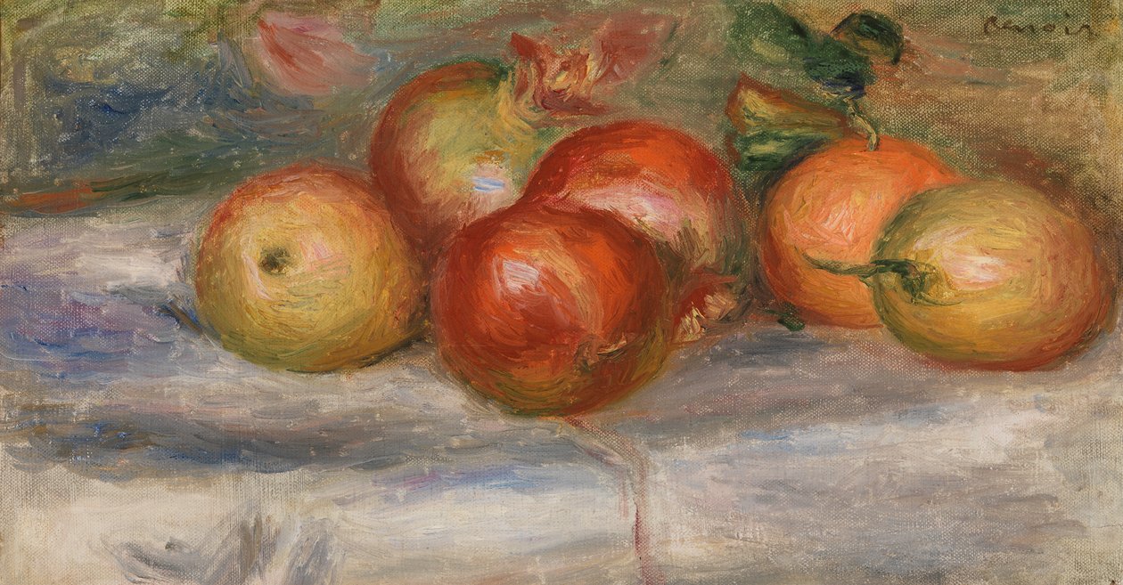 Epler, appelsin og sitron av Pierre-Auguste Renoir