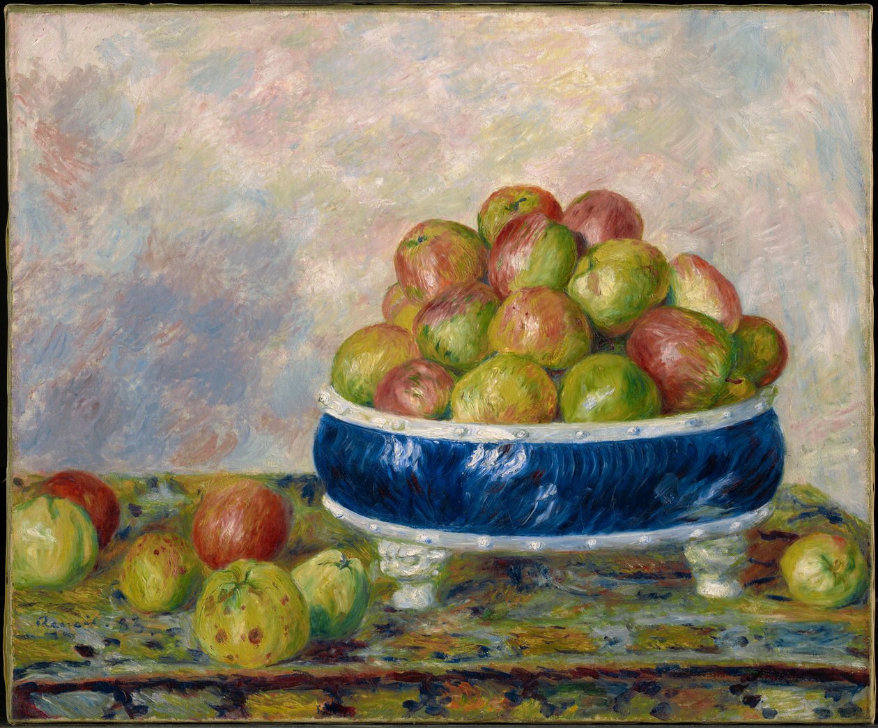 Epler i et fat av Pierre-Auguste Renoir