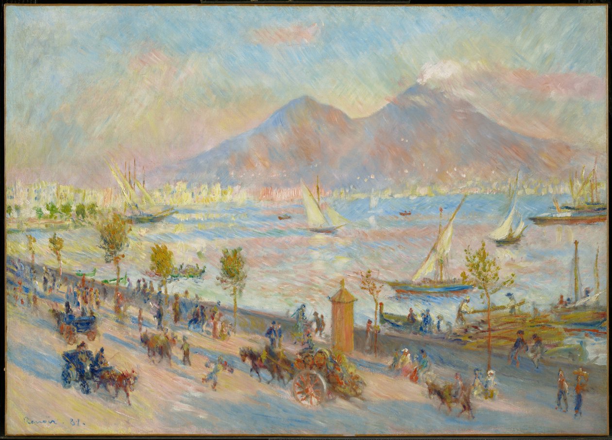 Napolibukten, kveld av Pierre-Auguste Renoir