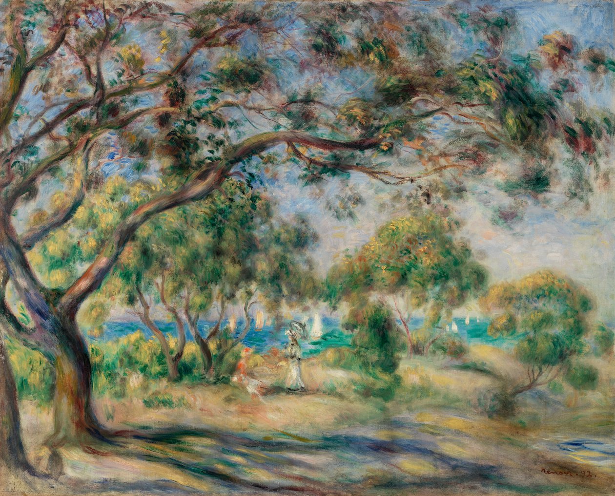 Bois de la Chaise (Noirmoutier) av Pierre-Auguste Renoir