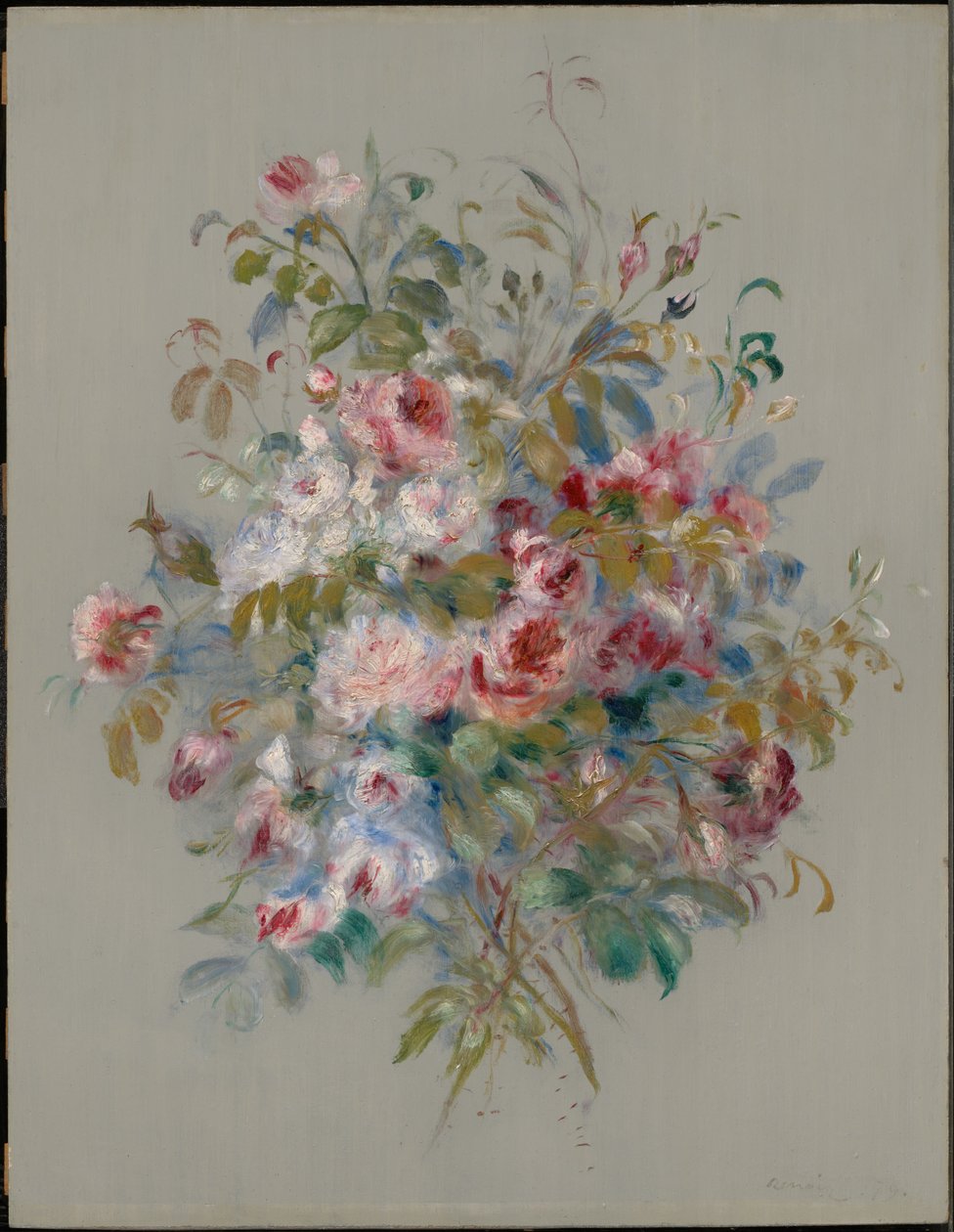 Bukett med roser av Pierre-Auguste Renoir