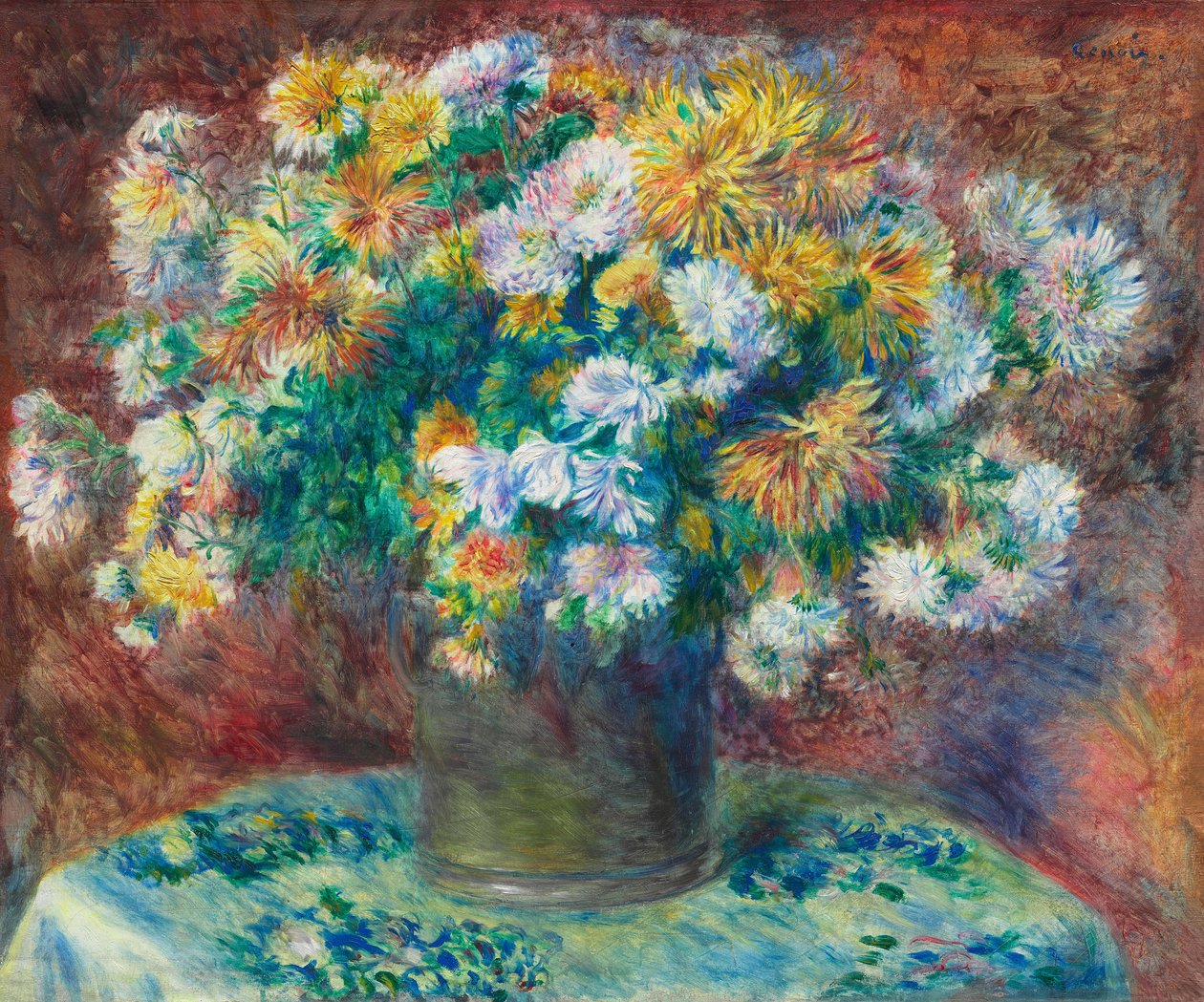 Krysantemum av Pierre-Auguste Renoir