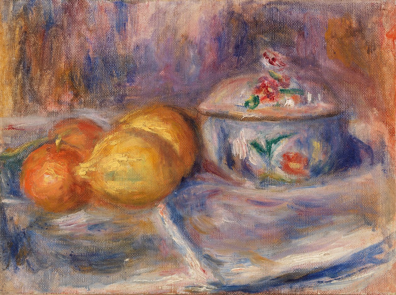 Frukt og Bonbonniere av Pierre-Auguste Renoir