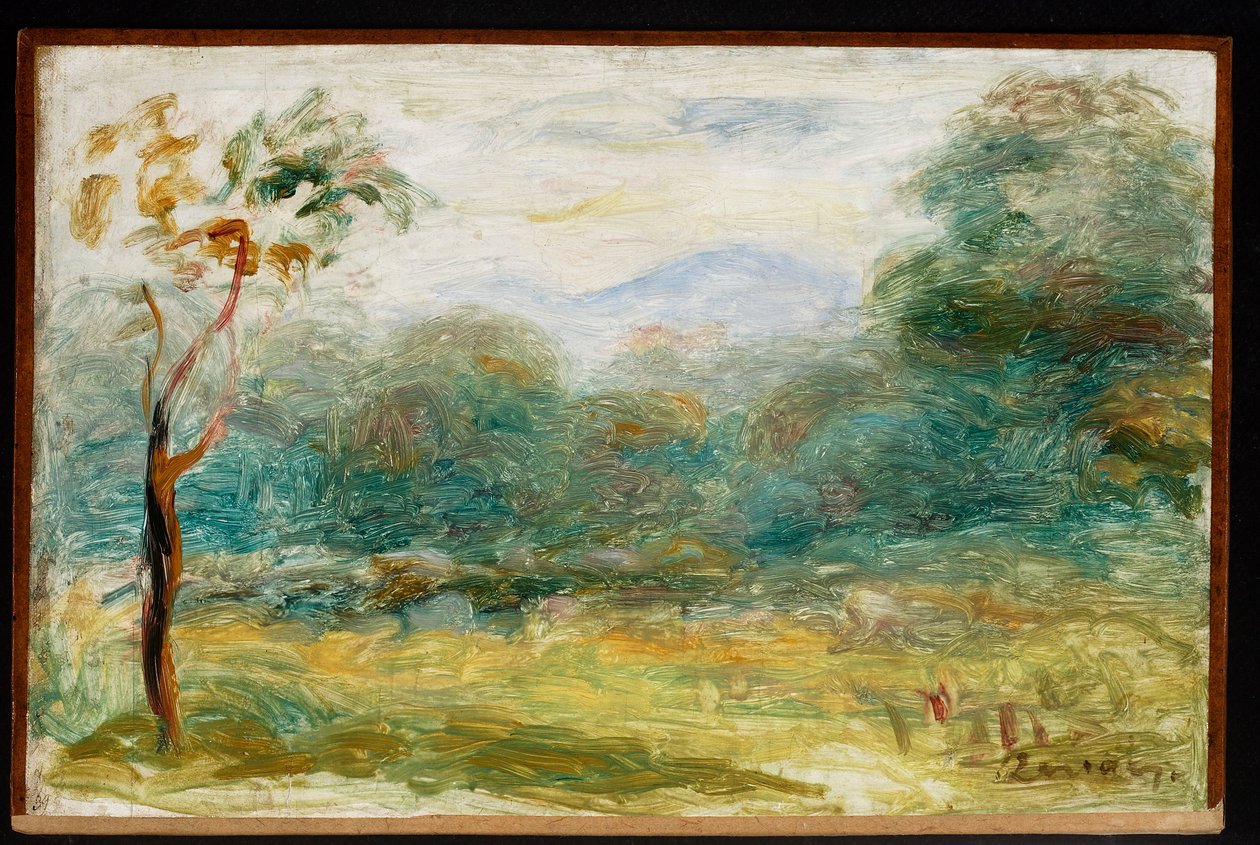 Landskap fra Sør-Frankrike (Cagnes-sur-Mer) av Pierre-Auguste Renoir