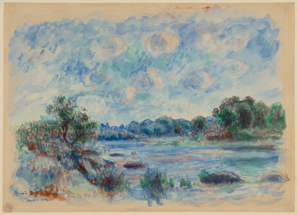 Landskap ved Pont-Aven av Pierre-Auguste Renoir