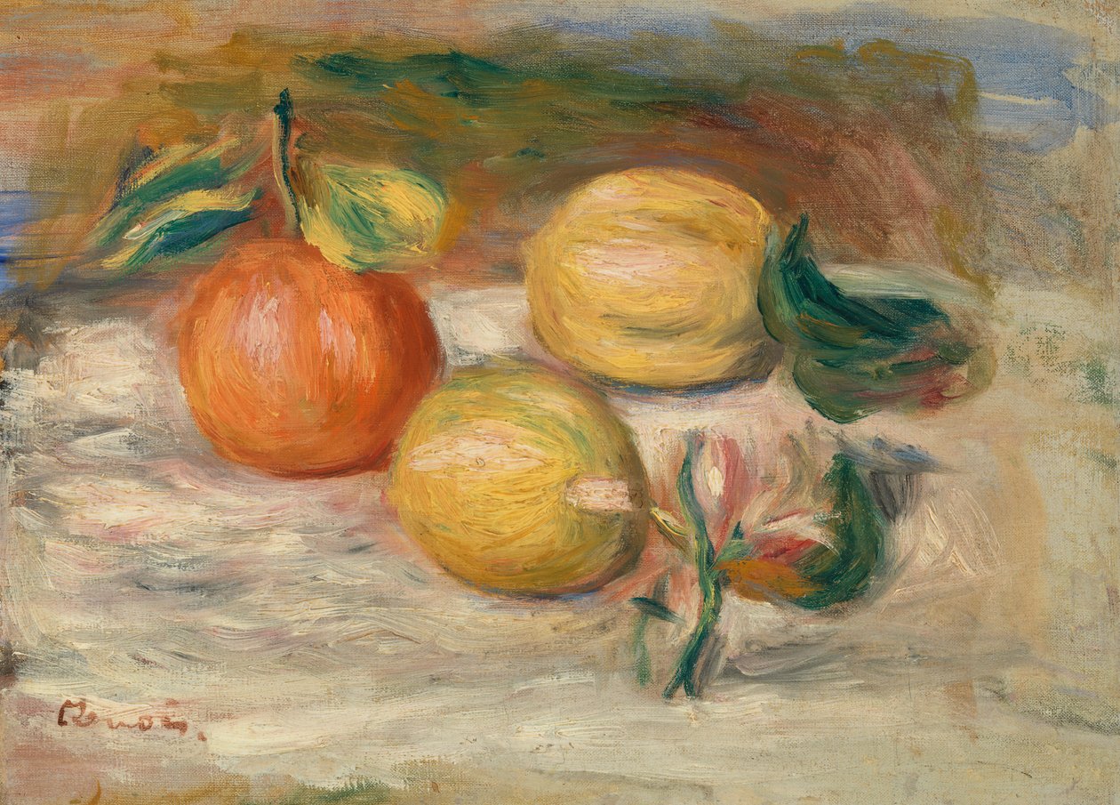 Sitroner og appelsin av Pierre-Auguste Renoir