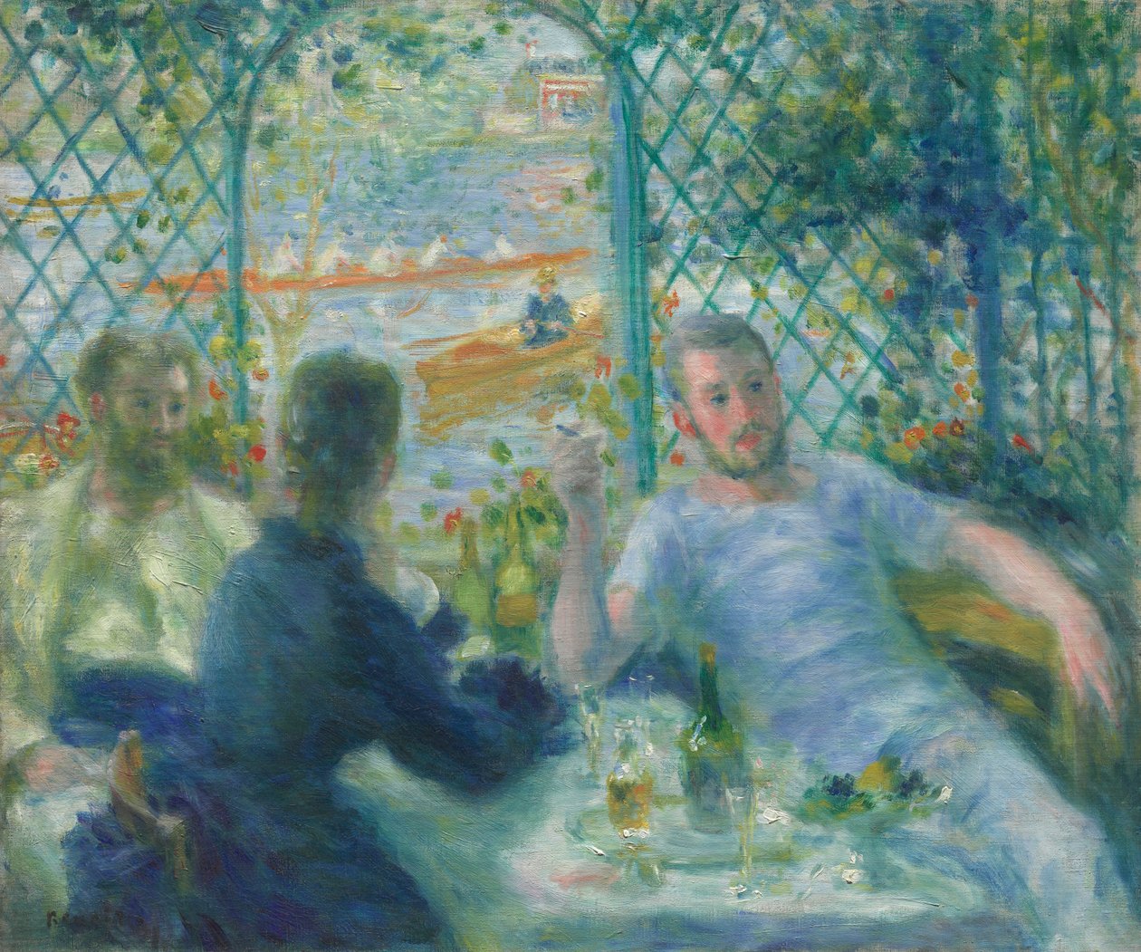 Lunsj på Restaurant Fournaise (Roernes lunsj) av Pierre-Auguste Renoir