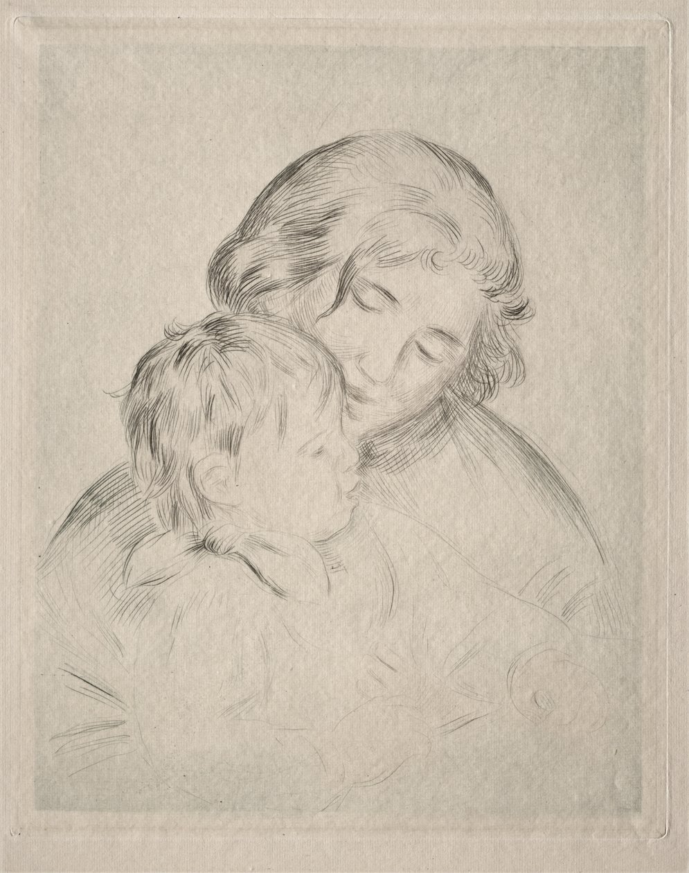 Mor og barn av Pierre-Auguste Renoir