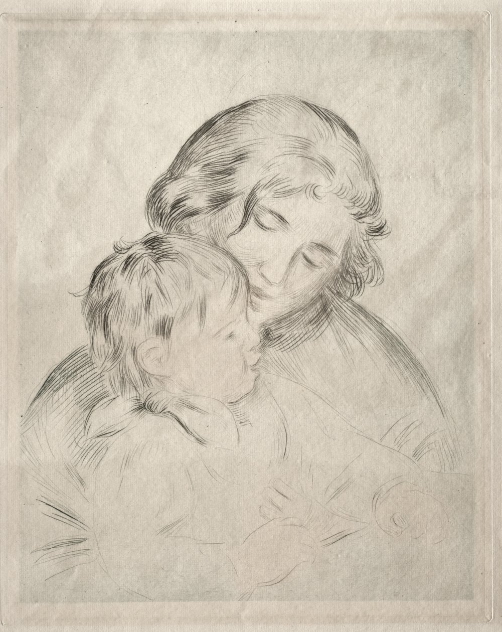 Mor og barn av Pierre-Auguste Renoir