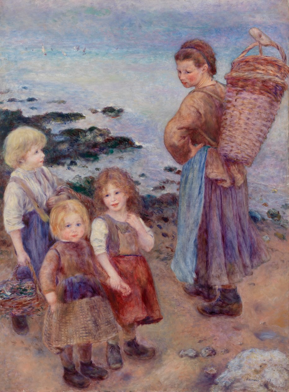 Blåskjellfiskere på Berneval av Pierre-Auguste Renoir
